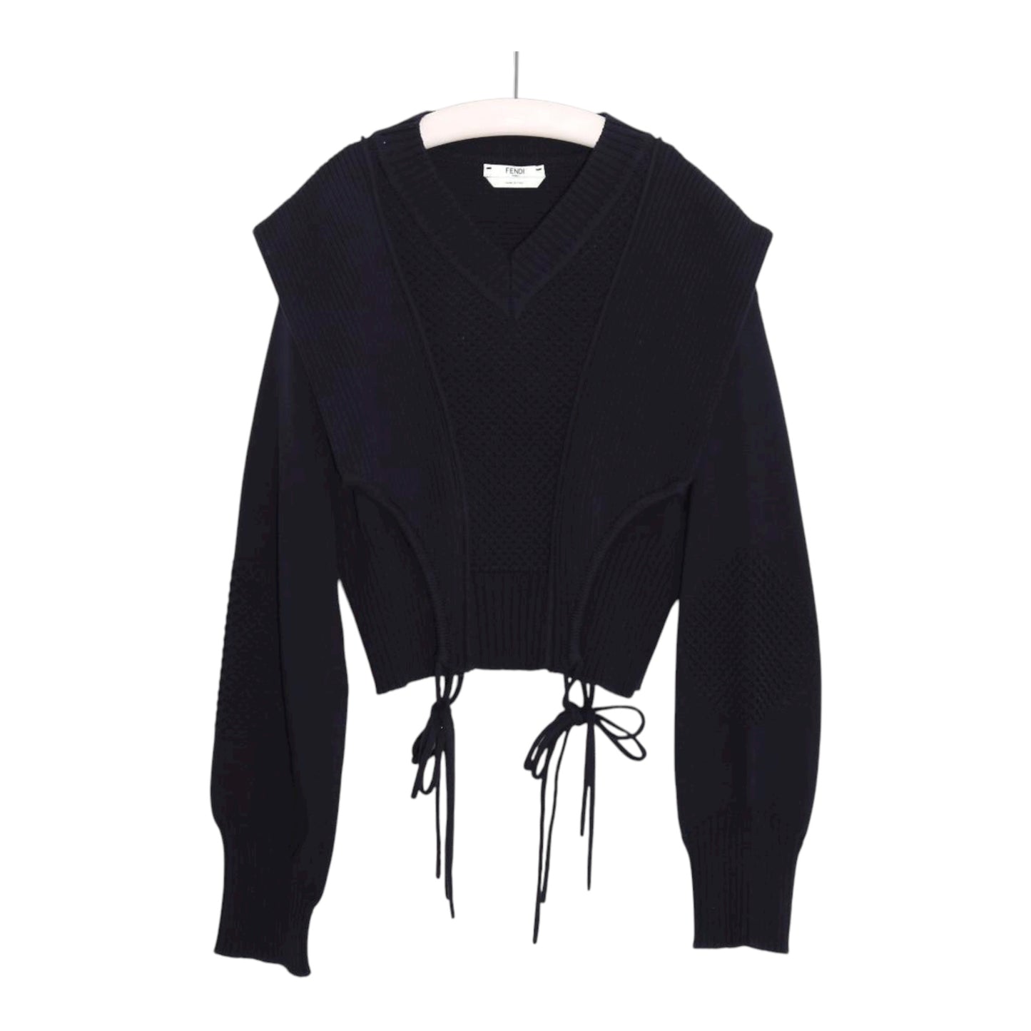 Tie Detail Cropped Pullover size 44