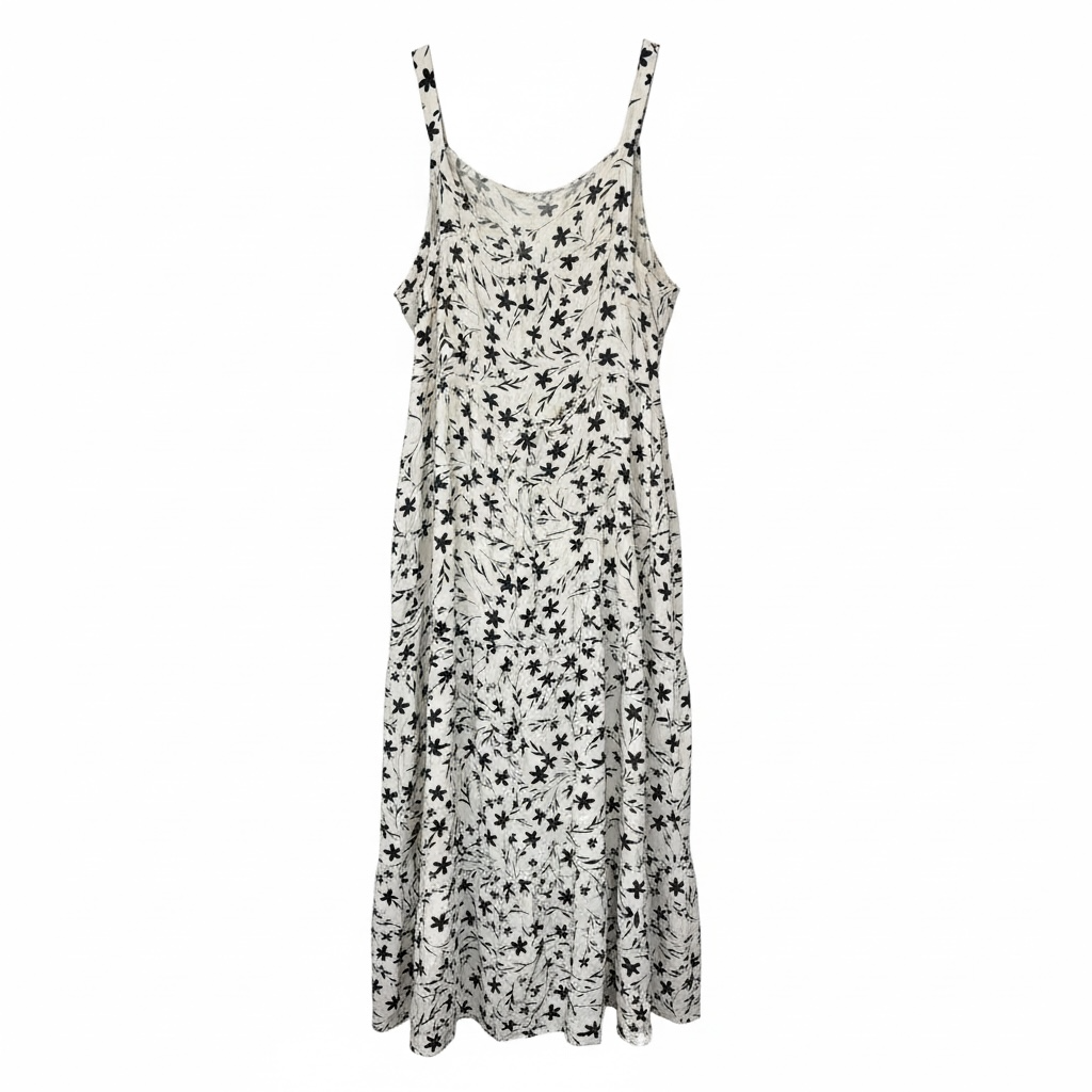 Garden Sketch Tiered Maxi Dress size XL