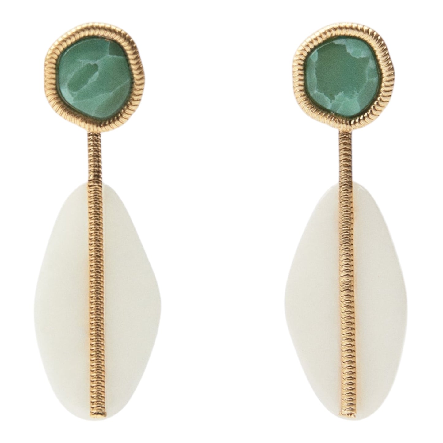 Irregular Resin Drop Statement Earrings