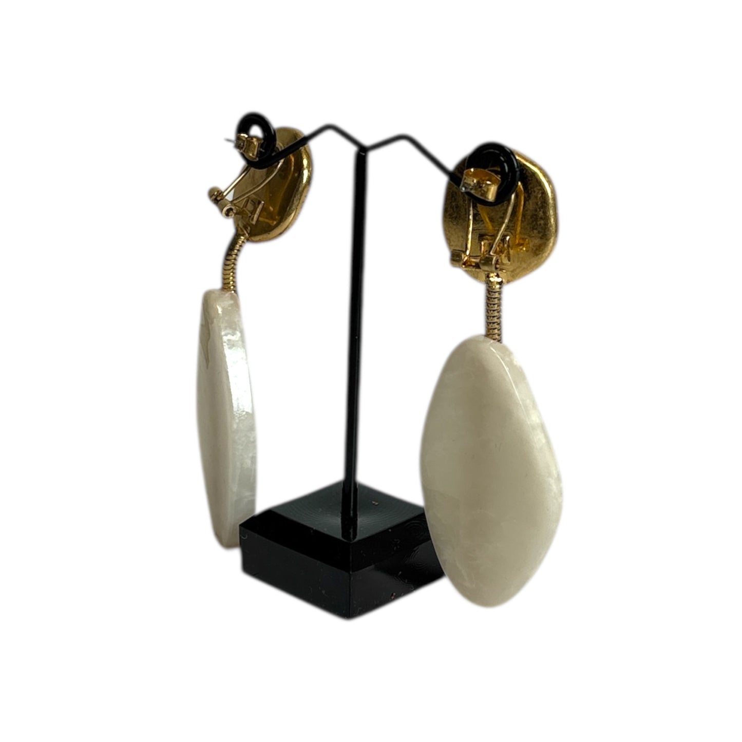 Irregular Resin Drop Statement Earrings