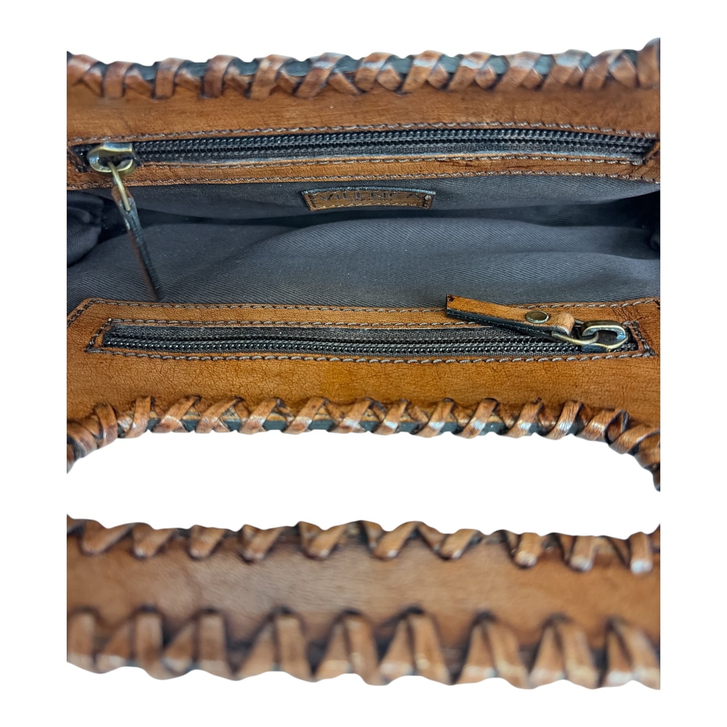 Tooled Leather Crossbody Purse