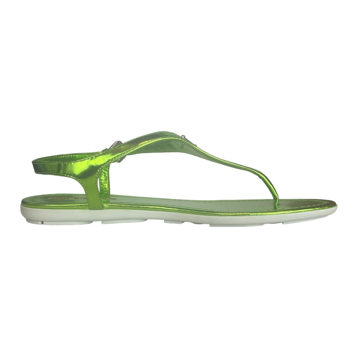 Metallic T Strap Sandals Size 38