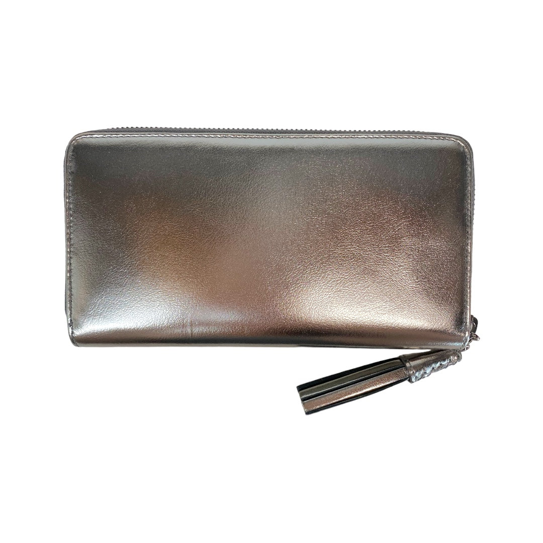 Metallic Zip Around Wallet