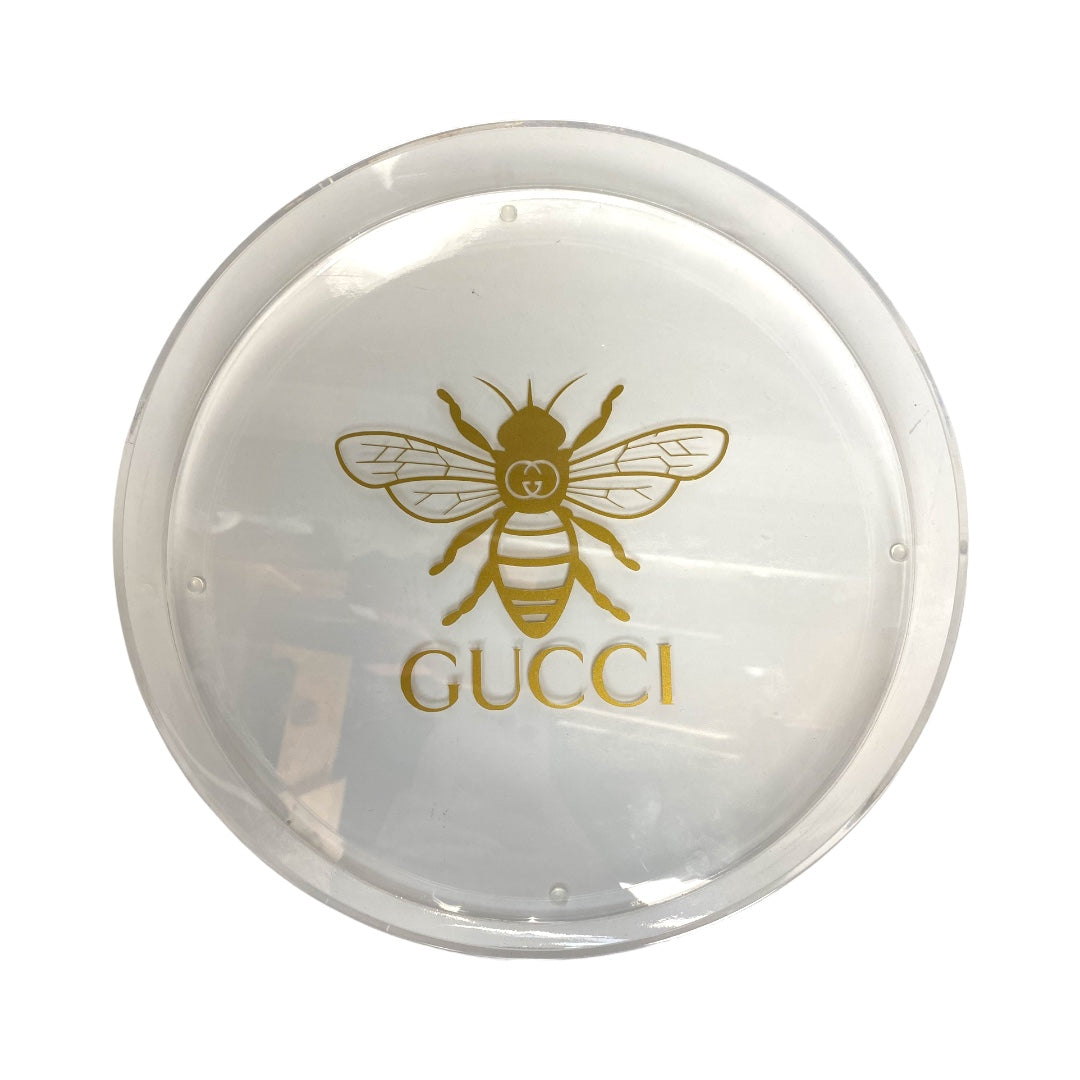 Logo Round Small Acrylic Tray
