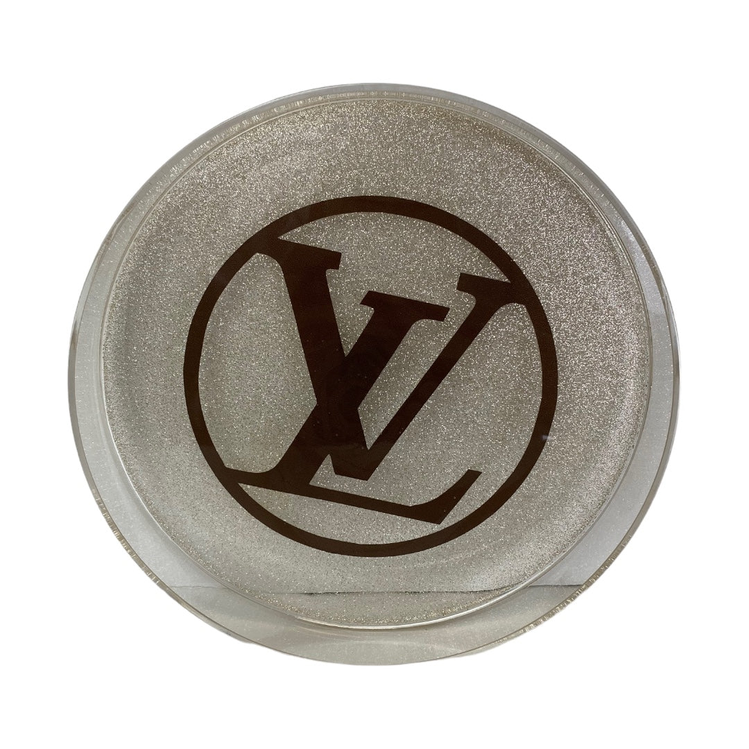 Logo Round Acrylic Sparkle Tray