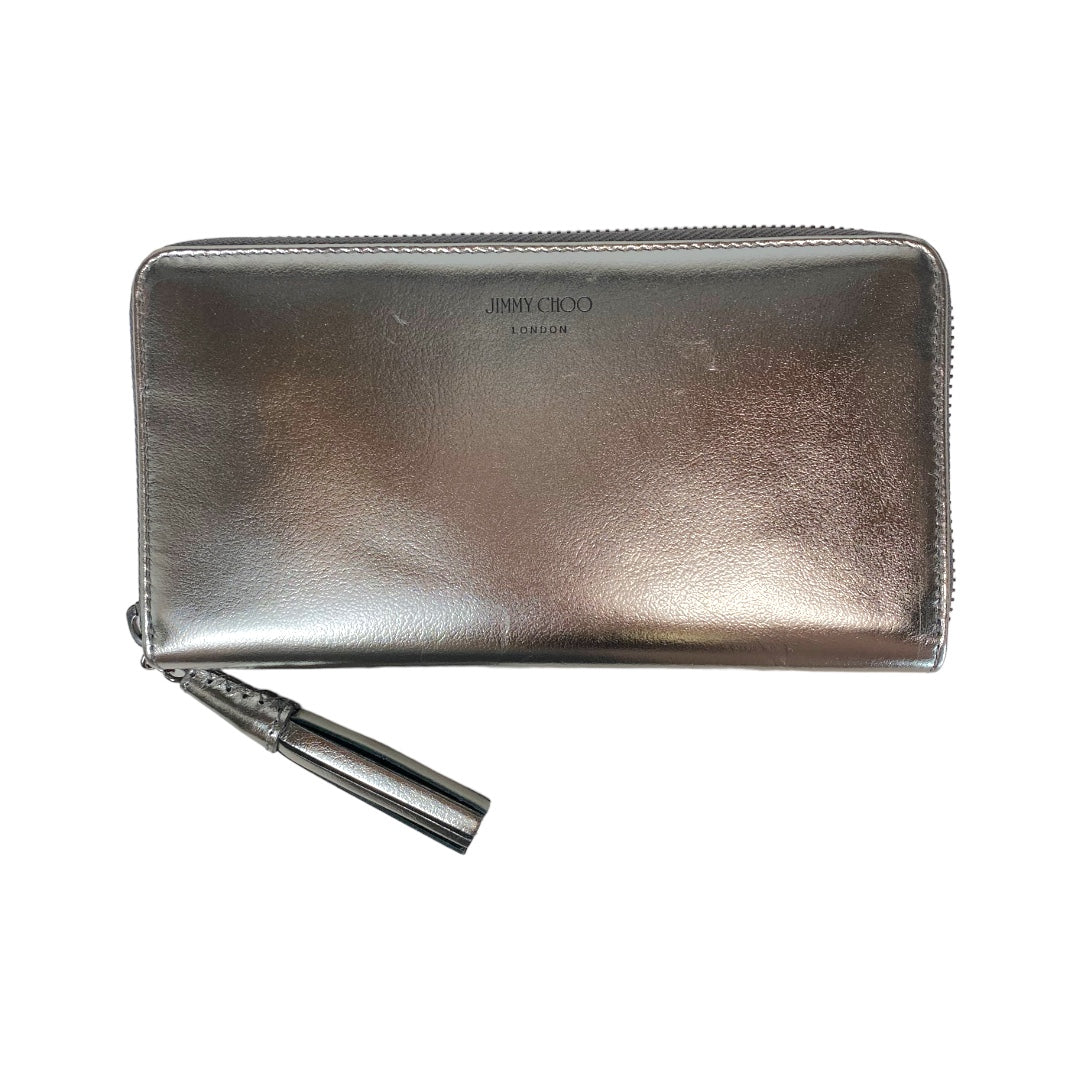 Metallic Zip Around Wallet