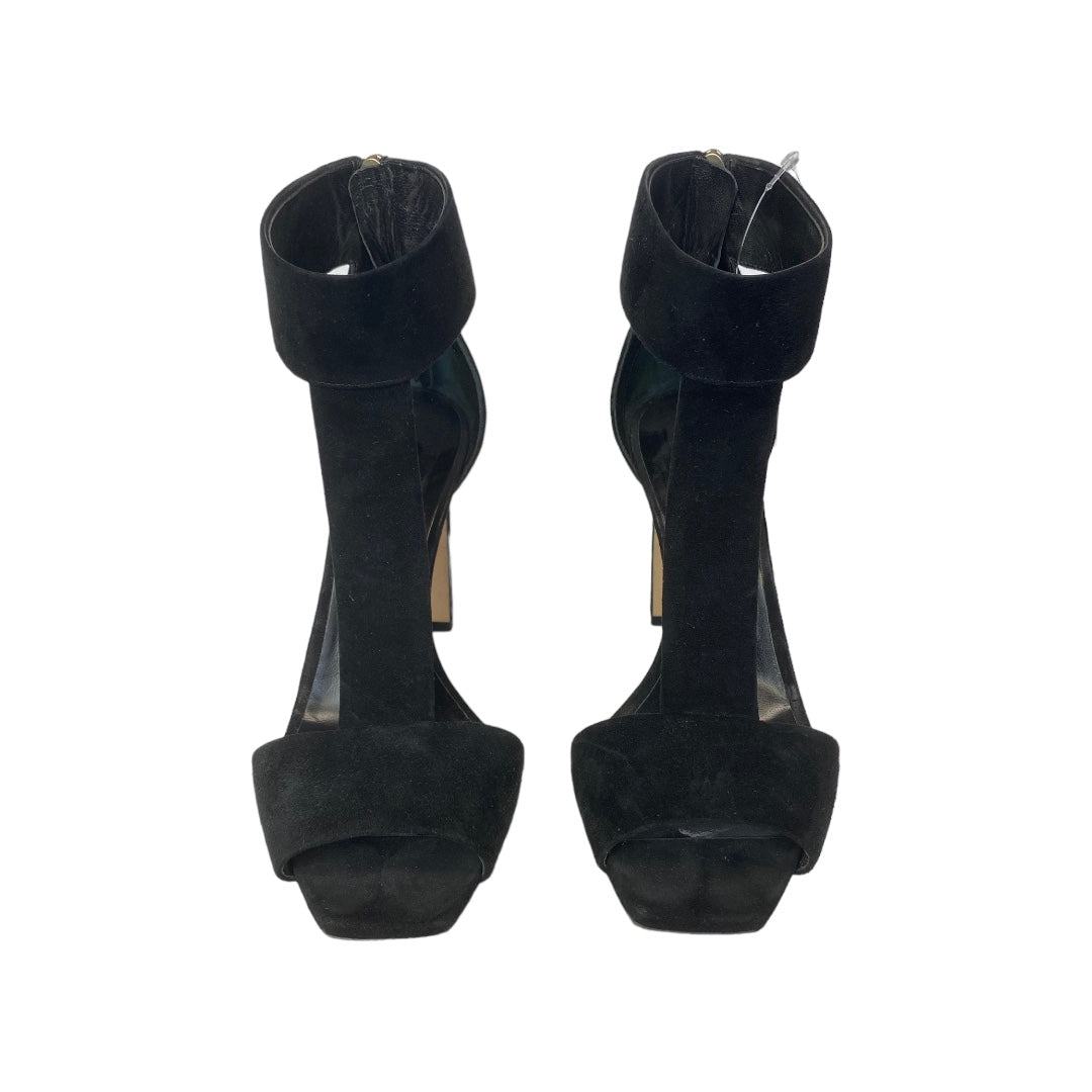 Suede T Strap Heels Size 37.5