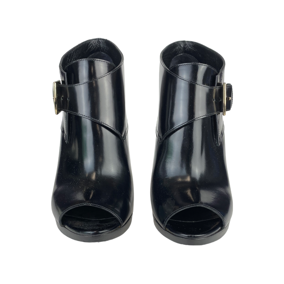 Holtsmere Buckle Peep Toe Ankle Boots Size 40.5