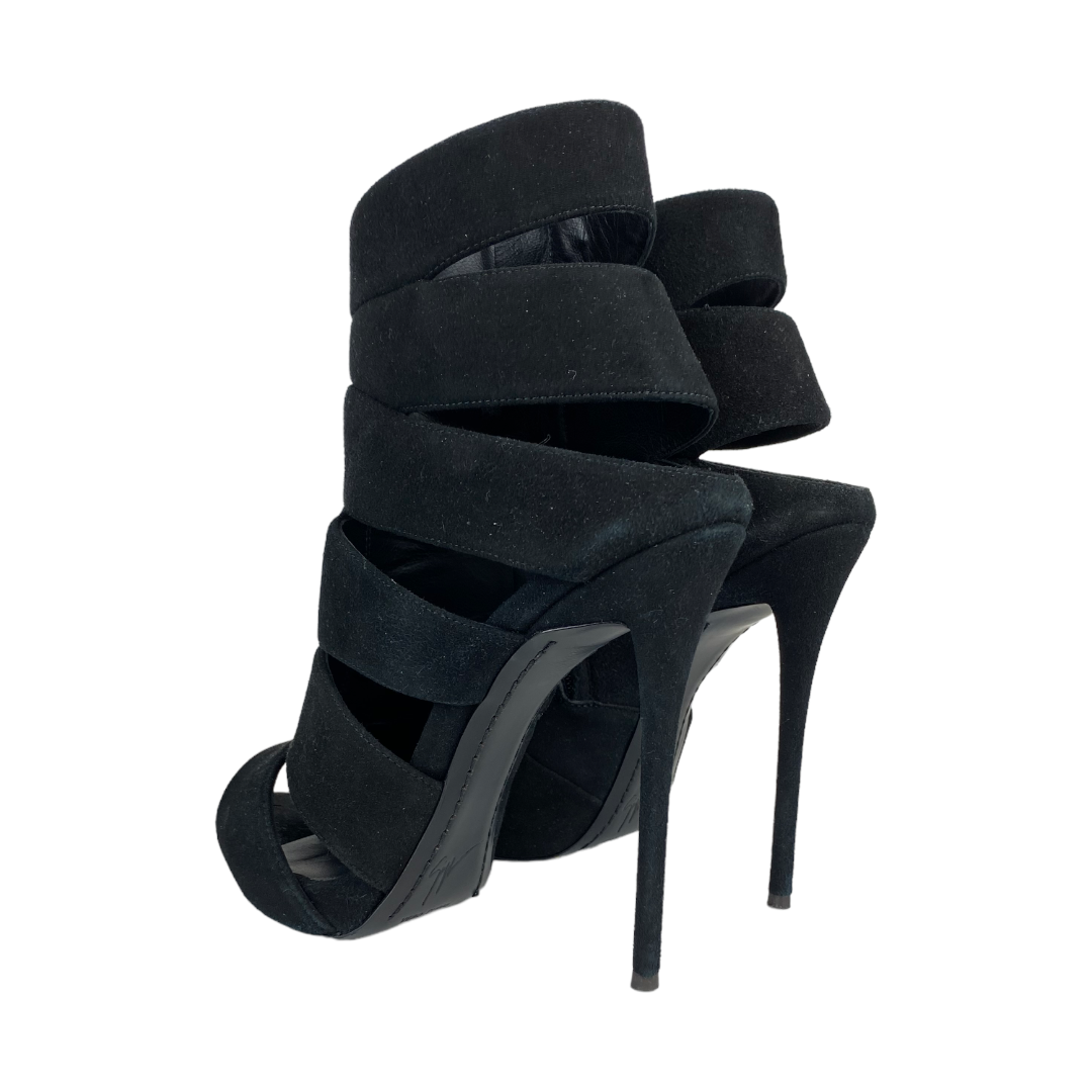 Strappy Cage Peep Toe Heel Size 37.5