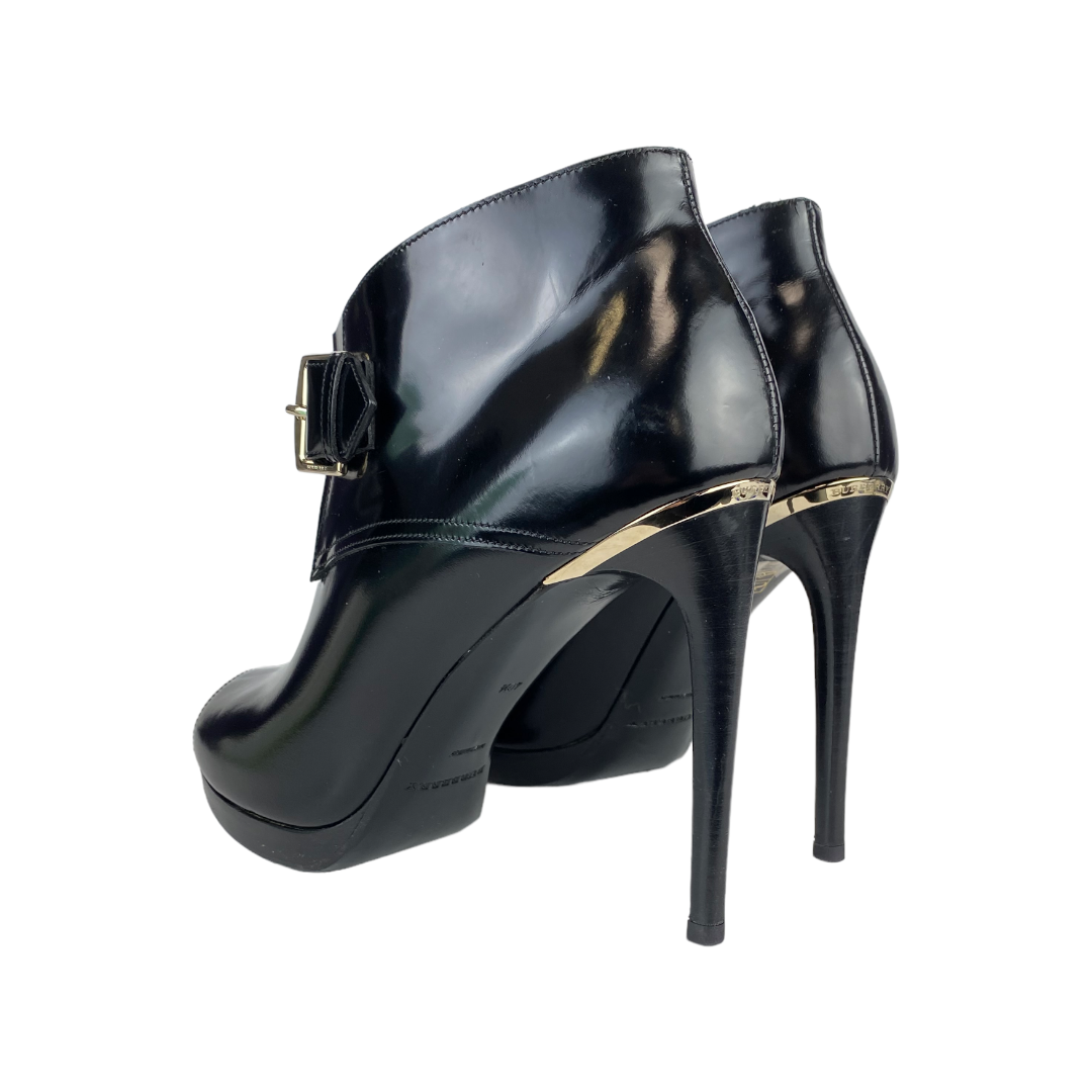 Holtsmere Buckle Peep Toe Ankle Boots Size 40.5