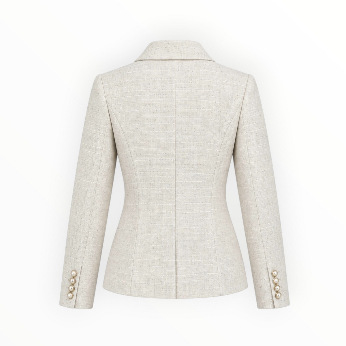 Double-Breasted Tweed Blazer size M
