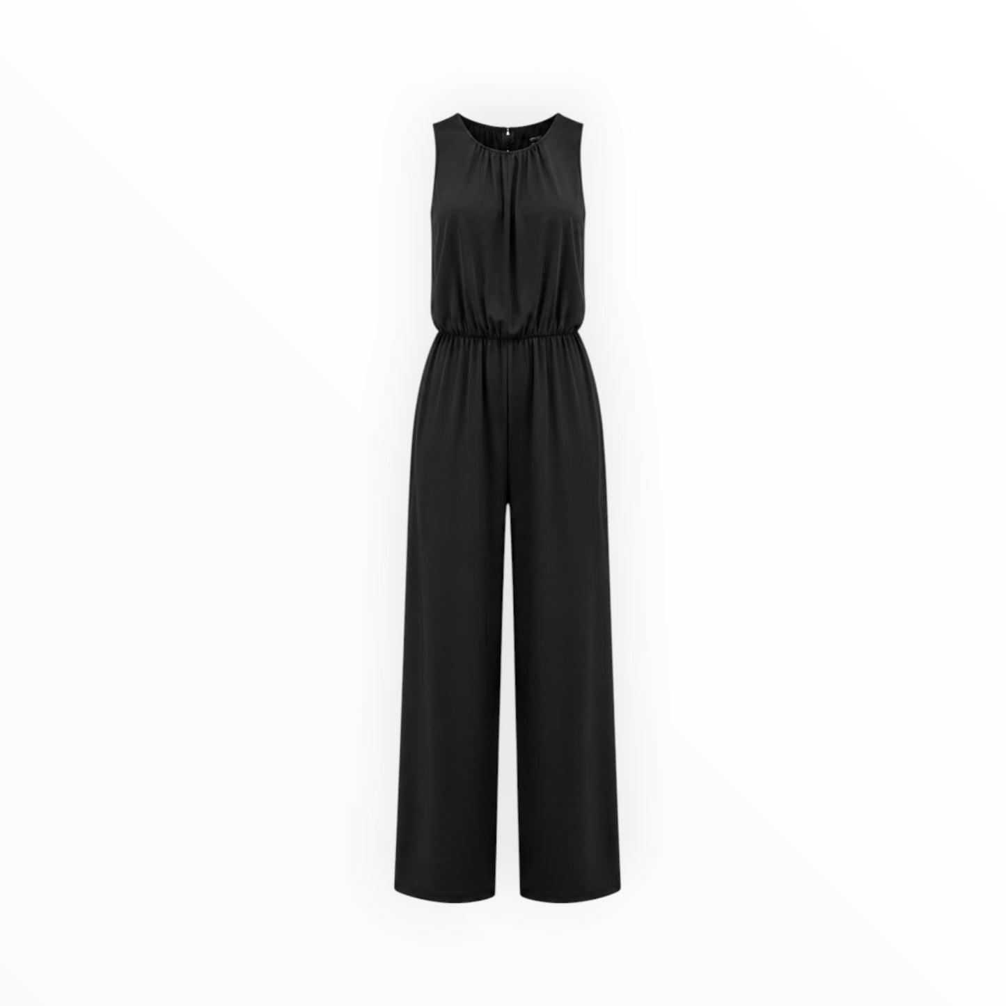 Sleeveless Wide-Leg Jumpsuit size L