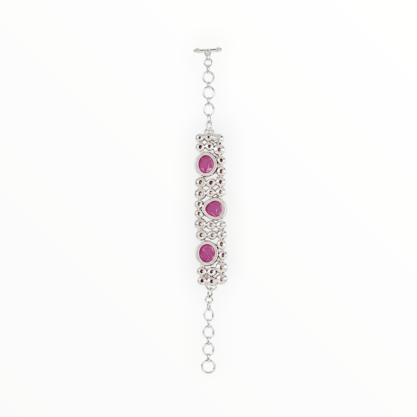 Rosé Crystal Statement Bracelet