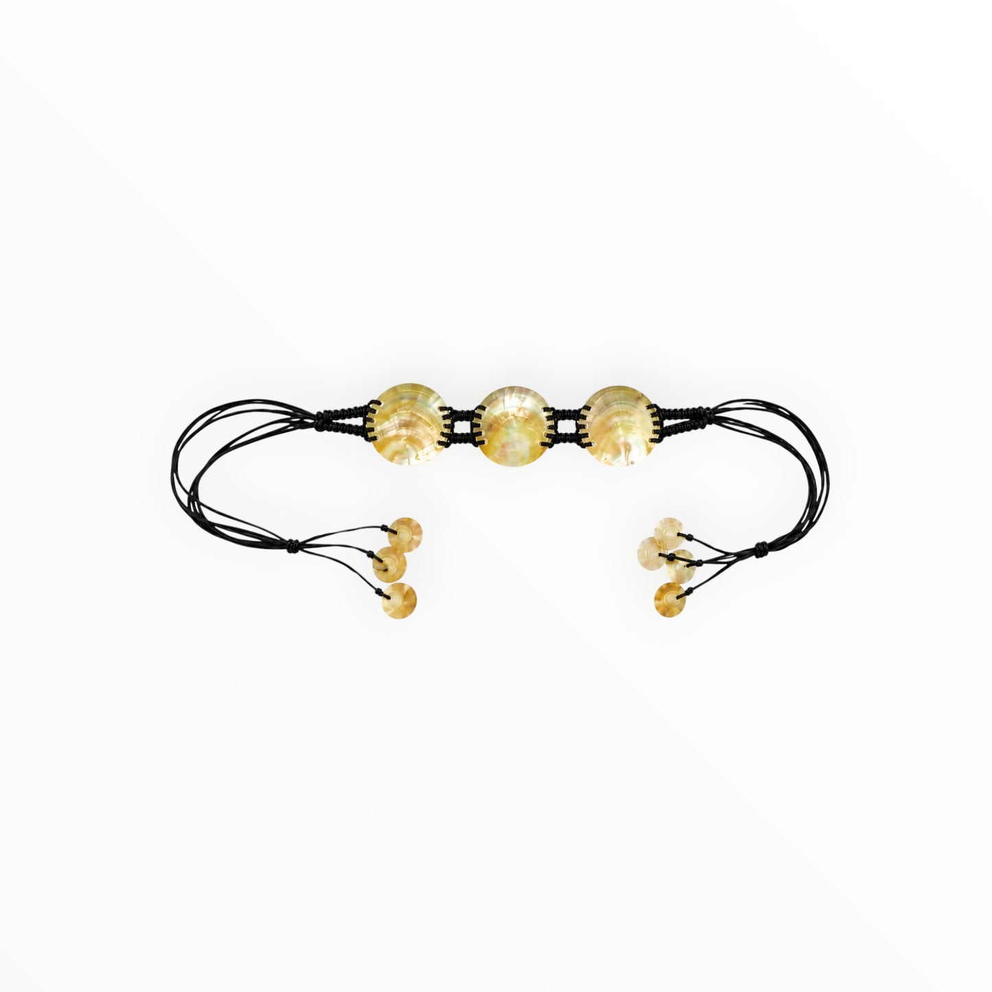 Coastal Shell Disc Tie Belt