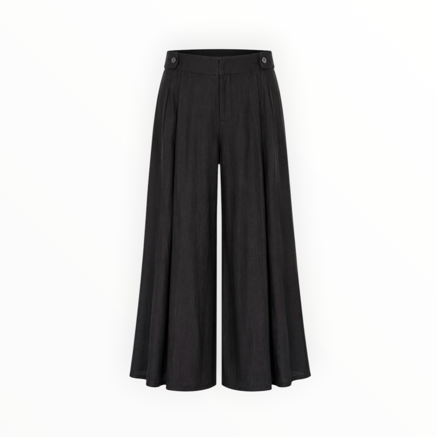 Wide-Leg Linen Blend Pants size 12