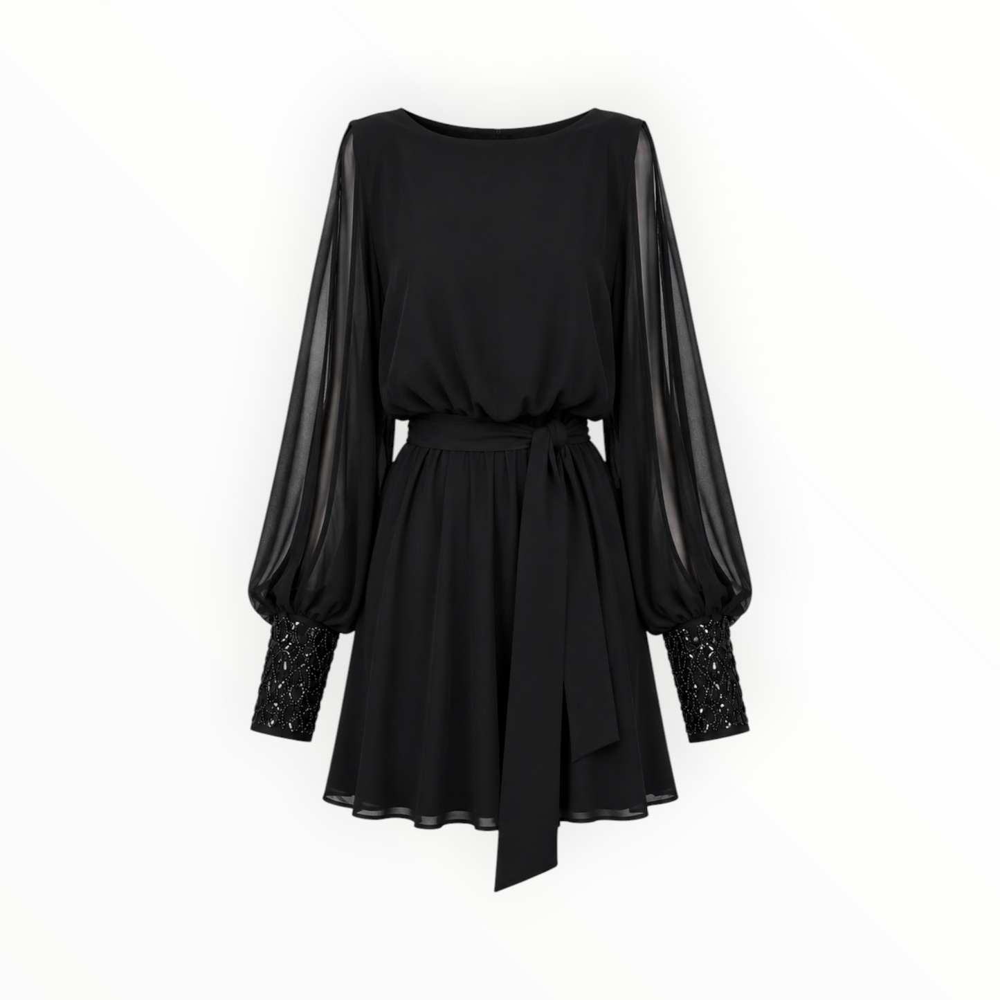Batwing Peekaboo Sleeve Dress size M