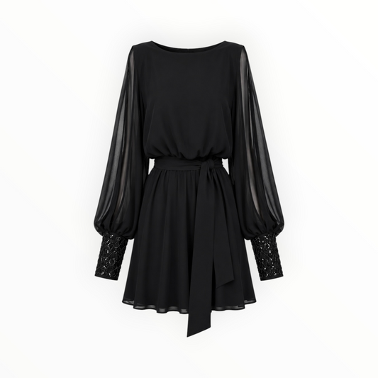 Batwing Peekaboo Sleeve Dress size M
