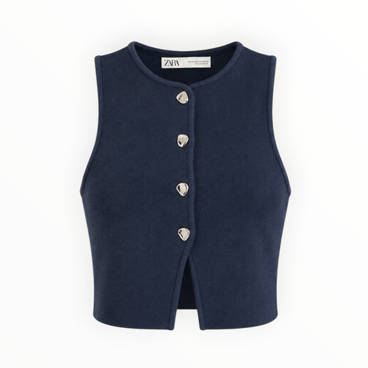 Knit Cropped Vest size XS