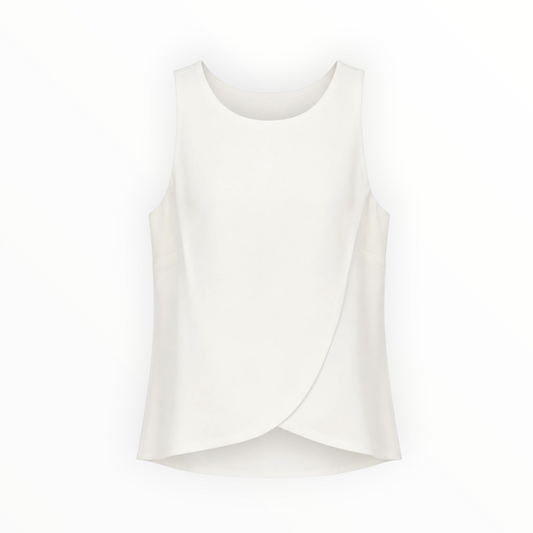 Wrap Front Sleeveless Top size S