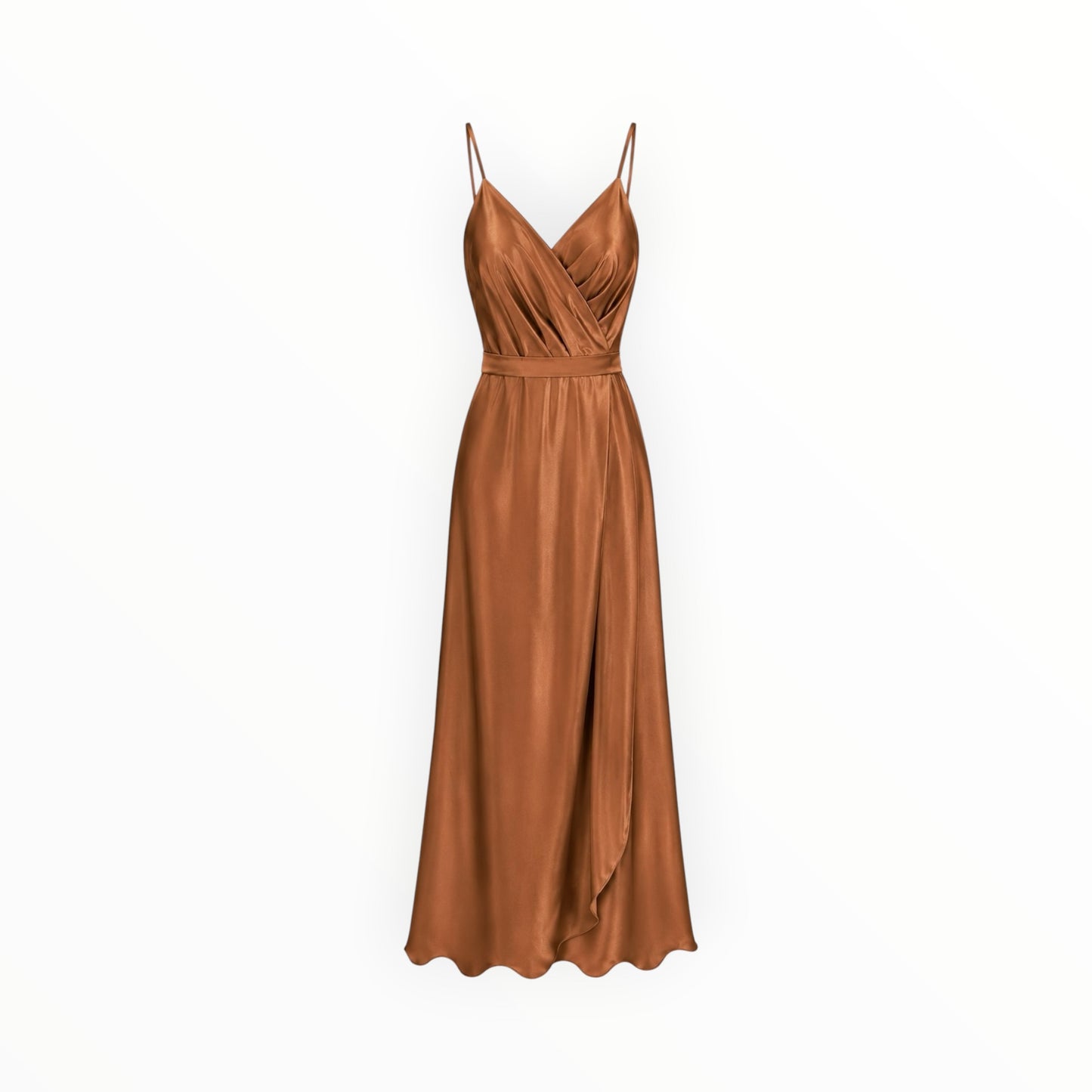 Satin Wrap Maxi Dress size 2