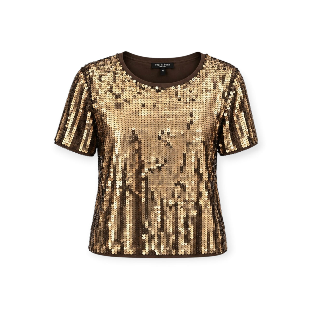 Sequin Short Sleeve Top size S