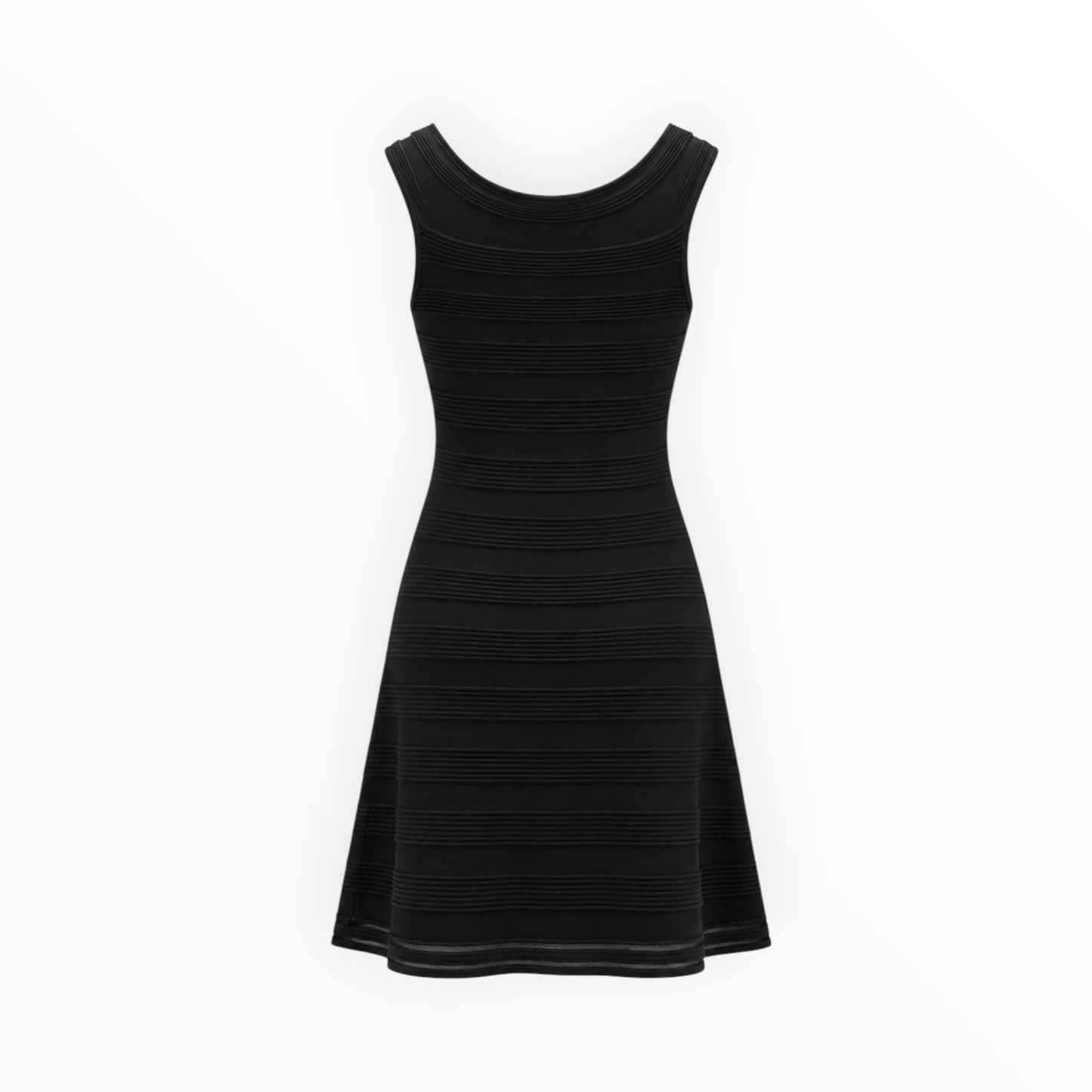 Textured Fit & Flare Knit Dress size L