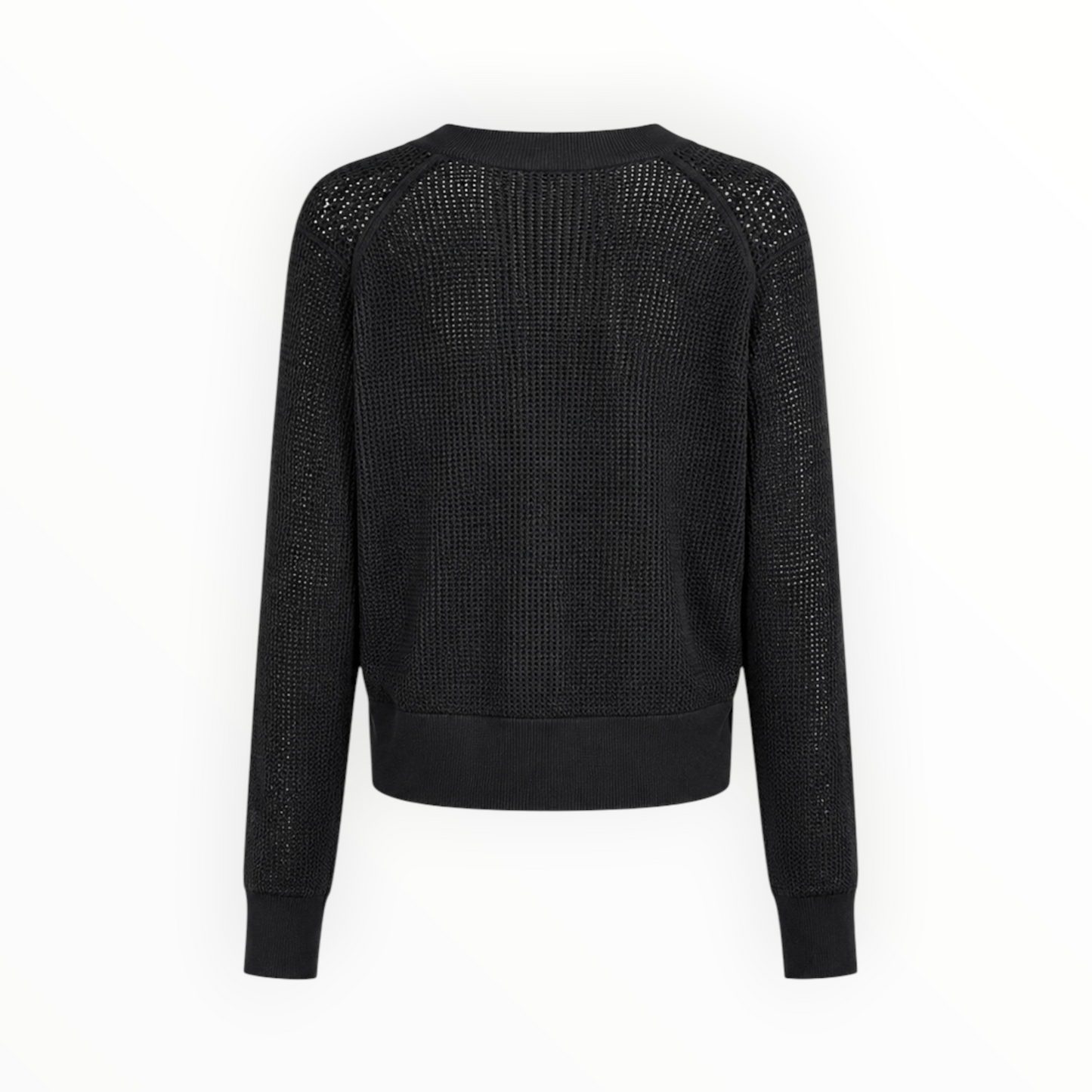 Open-Knit Crewneck Sweater size S