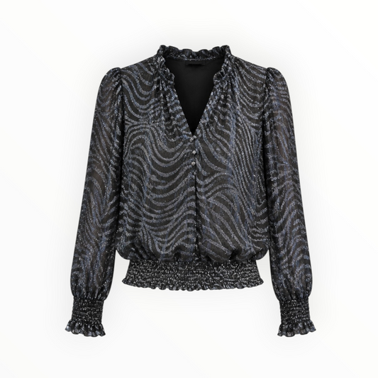 Metallic Swirl Blouse size L