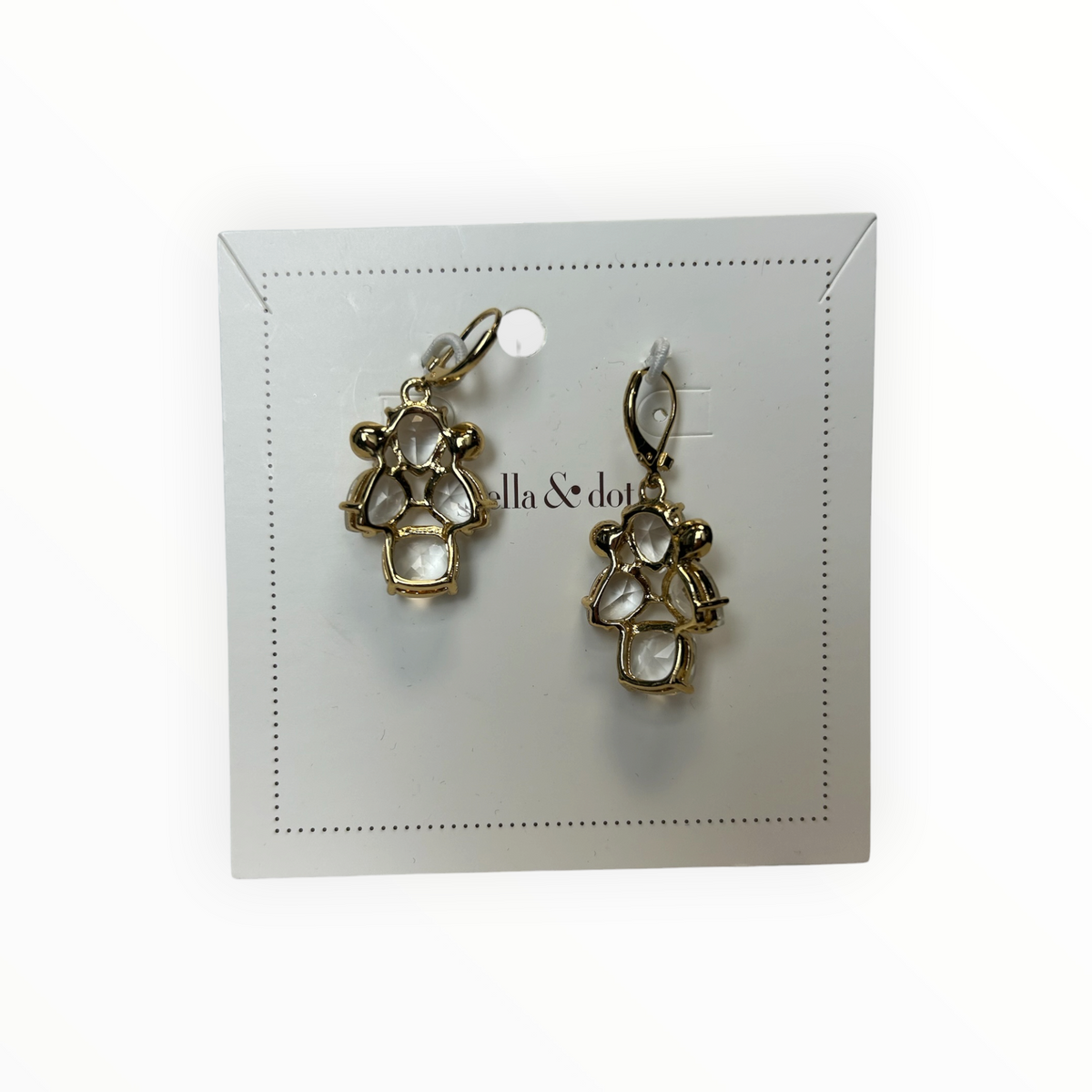 Crystal Cluster Drop Earrings