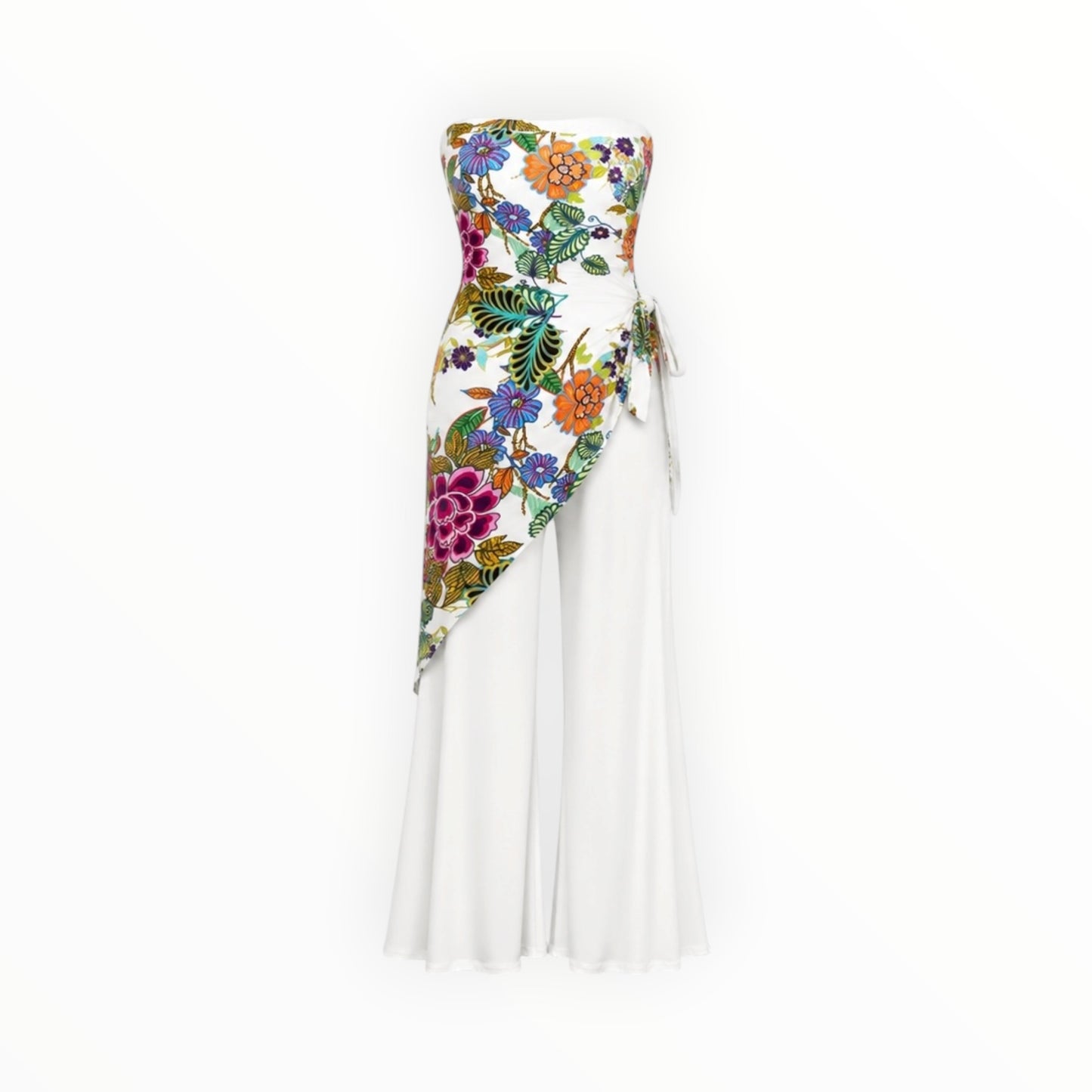Floral Flare Jumpsuit size 4