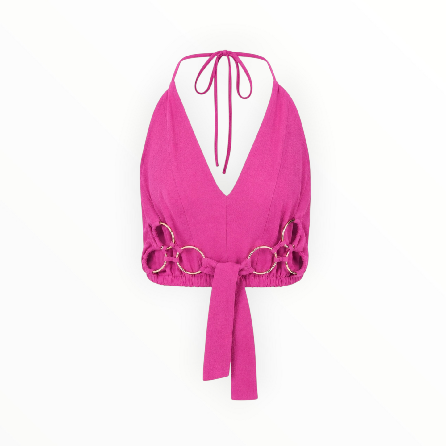 Ring Detail Halter Crop Top size XS NWT