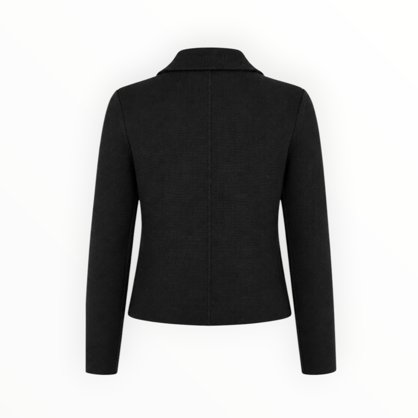 Cropped Textured Blazer w/ Brooch Detail size XS