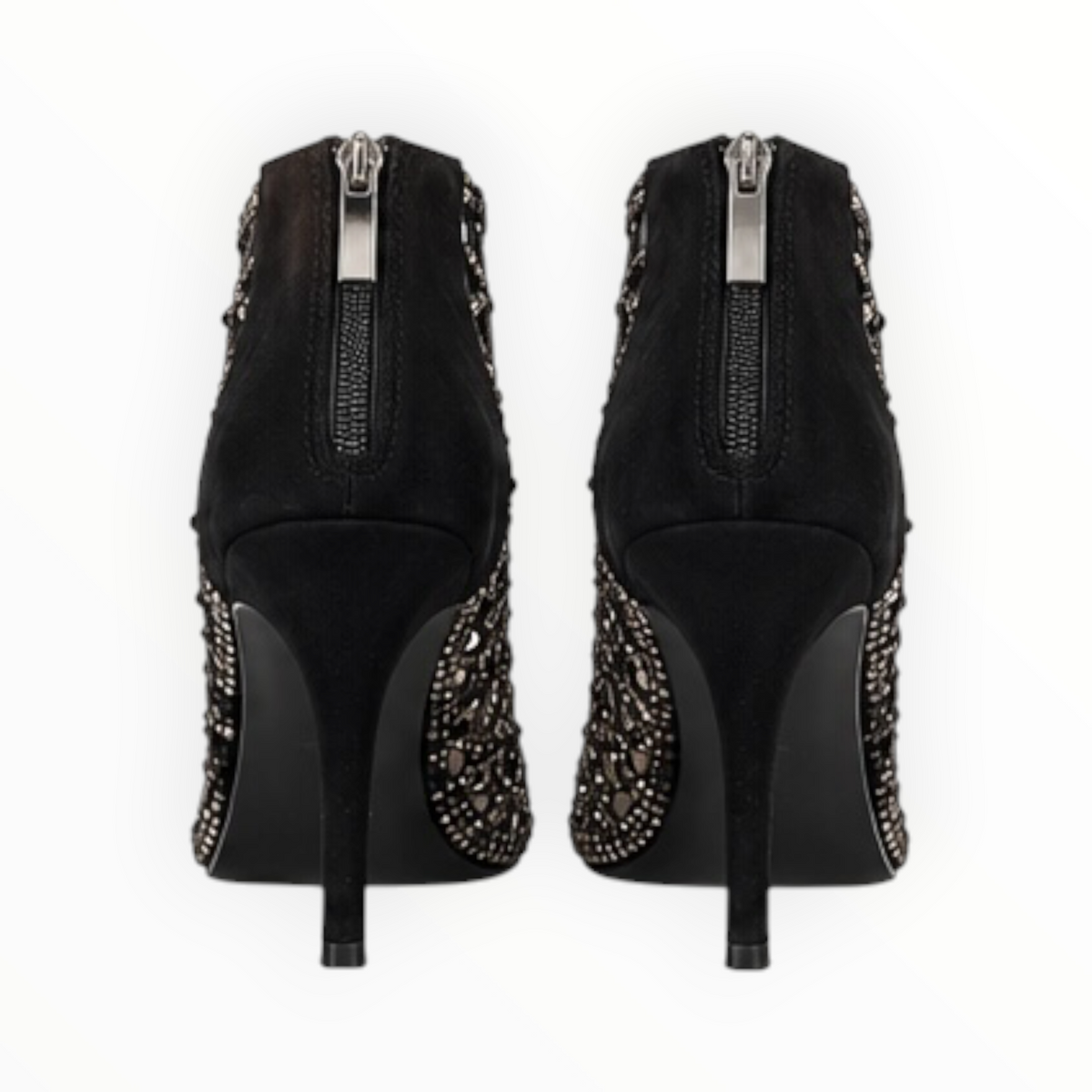 Rhinestone Cutout Peep-Toe Heels size 39