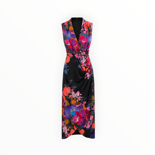 Floral Draped Dress size 2