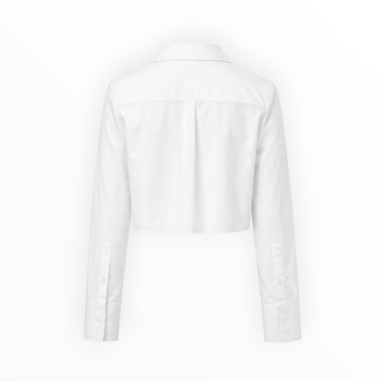 Cropped Button-Up Shirt size S