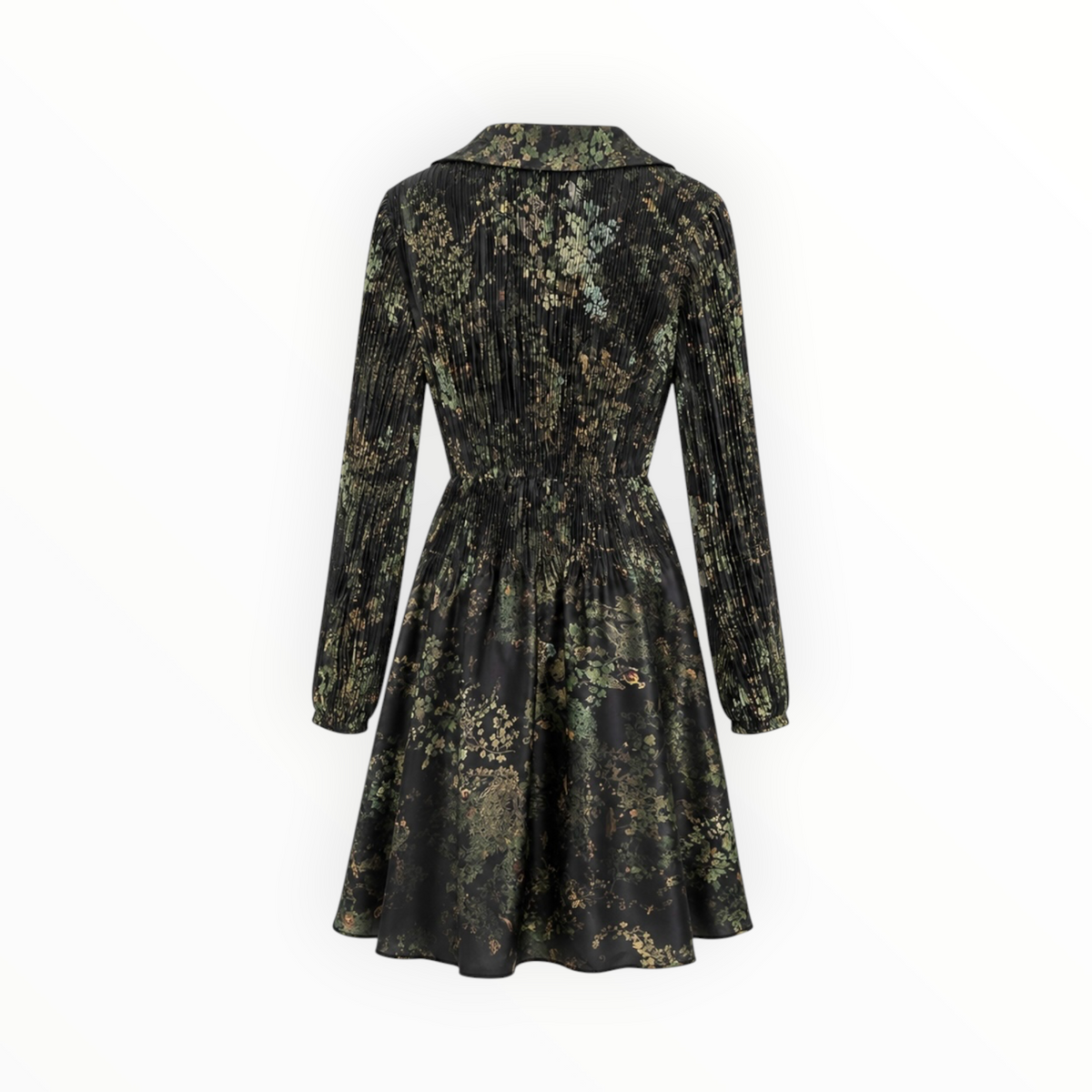 Botanical Pleated Dress size S