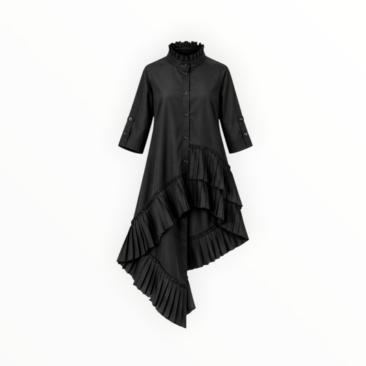 Pleated Asymmetrical Dress size M/L