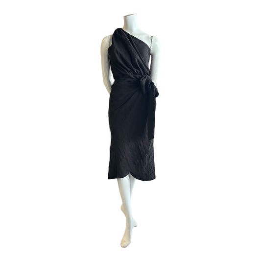 1 Shoulder Side Tie Dress size 6