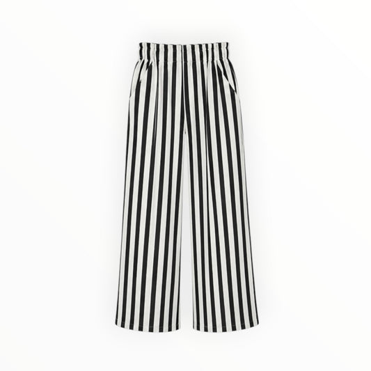 Striped Wide-Leg Pants size S