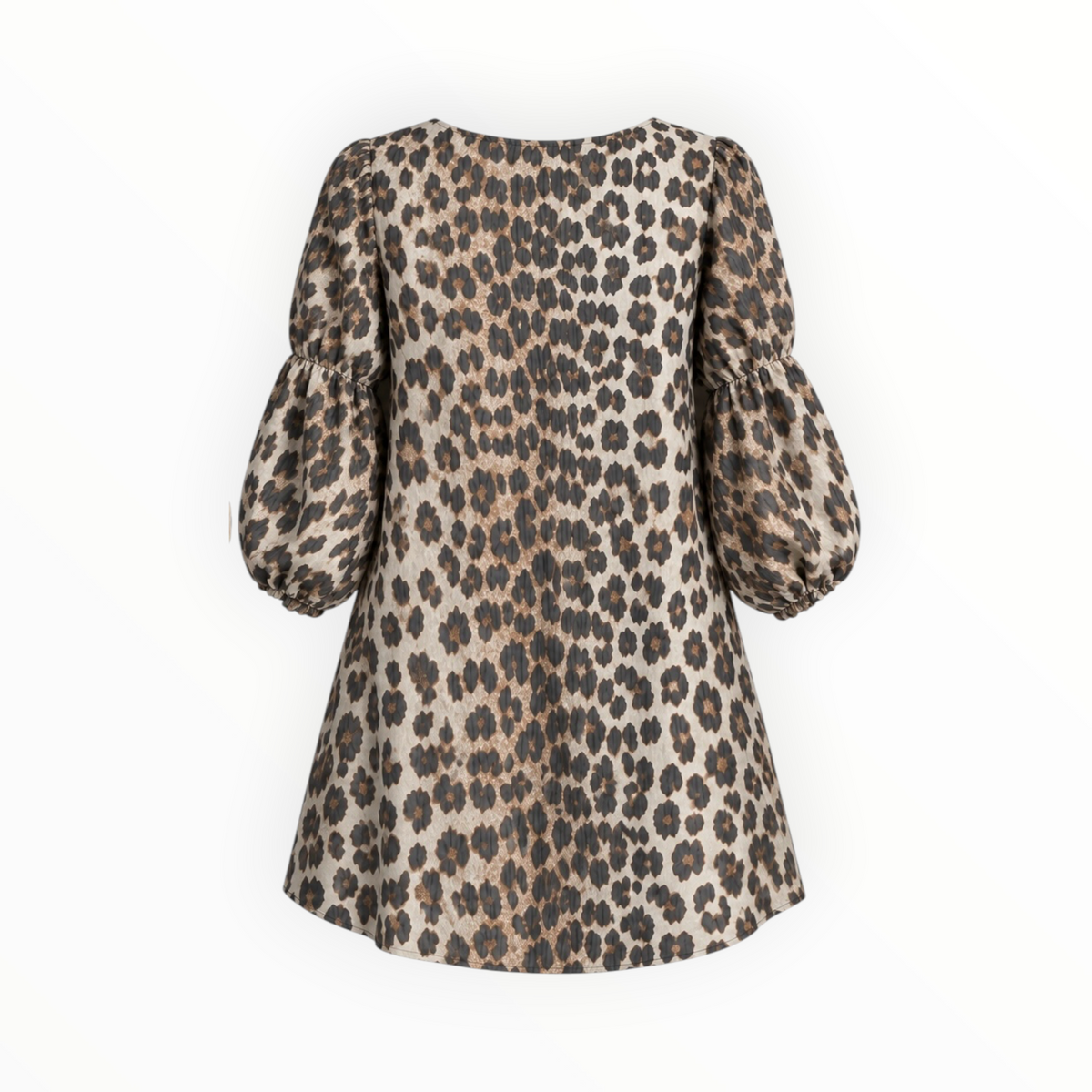 Leopard Print Puff Sleeve Dress size 36