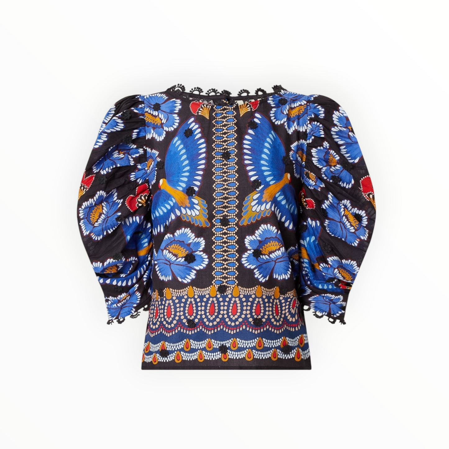 Ainika Sparkle Short-Sleeve Blouse size S