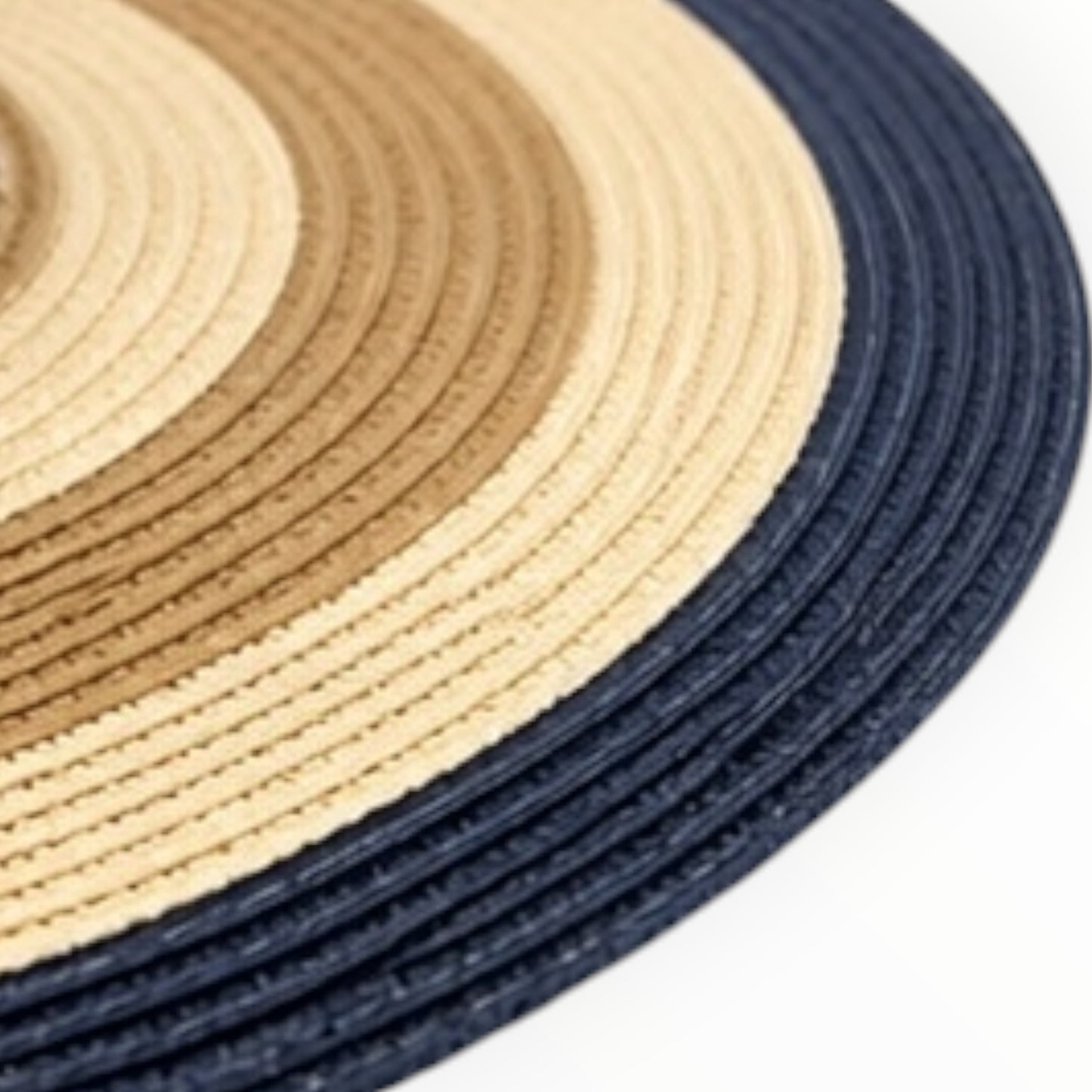 Striped Wide-Brim Sun Hat