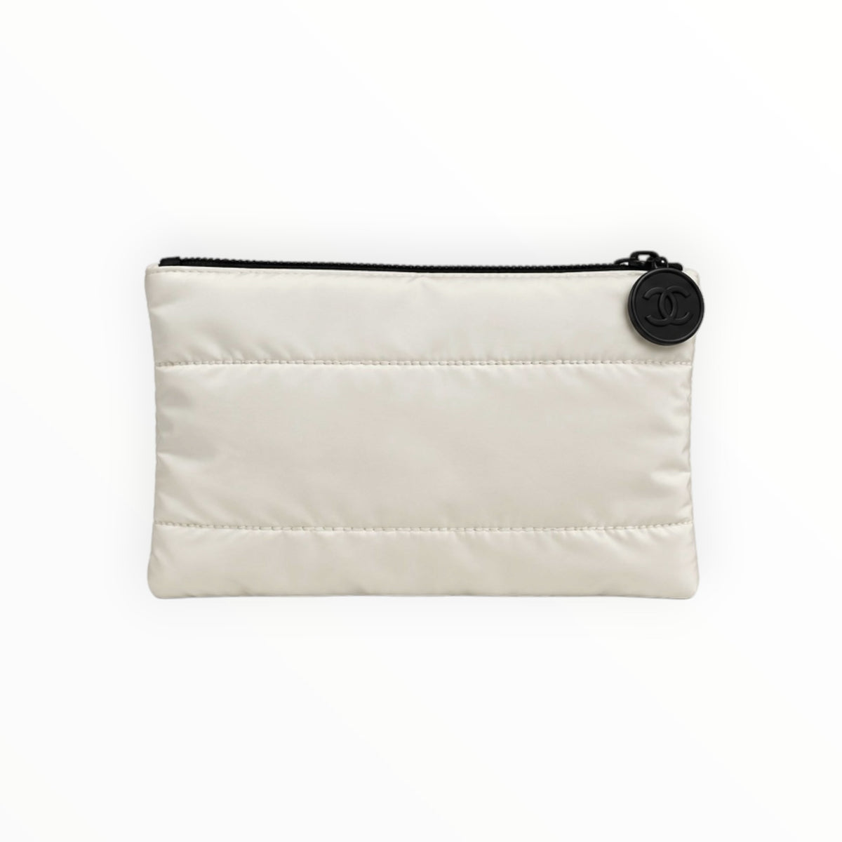 Quilted Nylon Zip Pouch