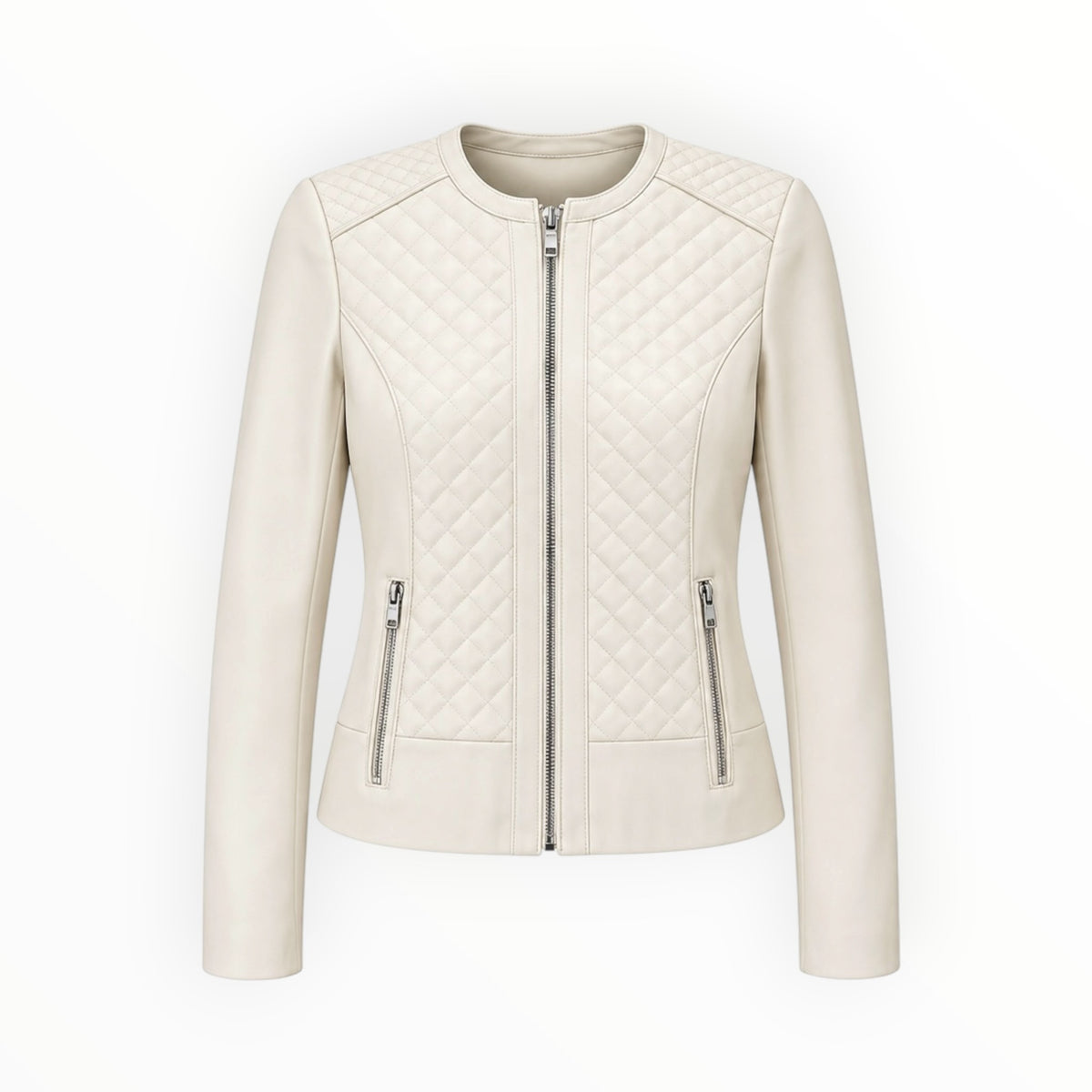 Quilted Moto Jacket size M