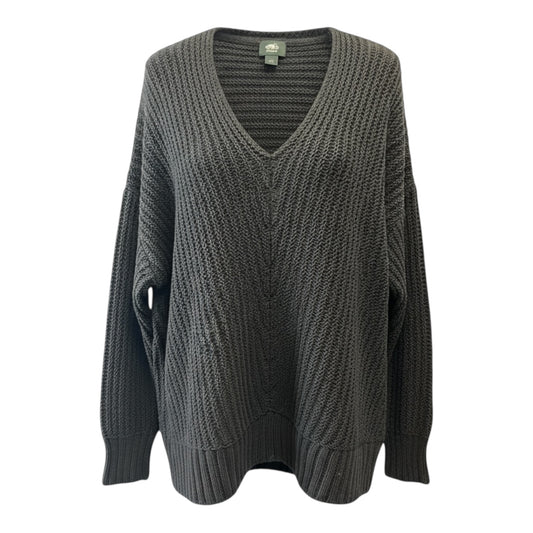 Ribbed knit Vneck Sweater size Large