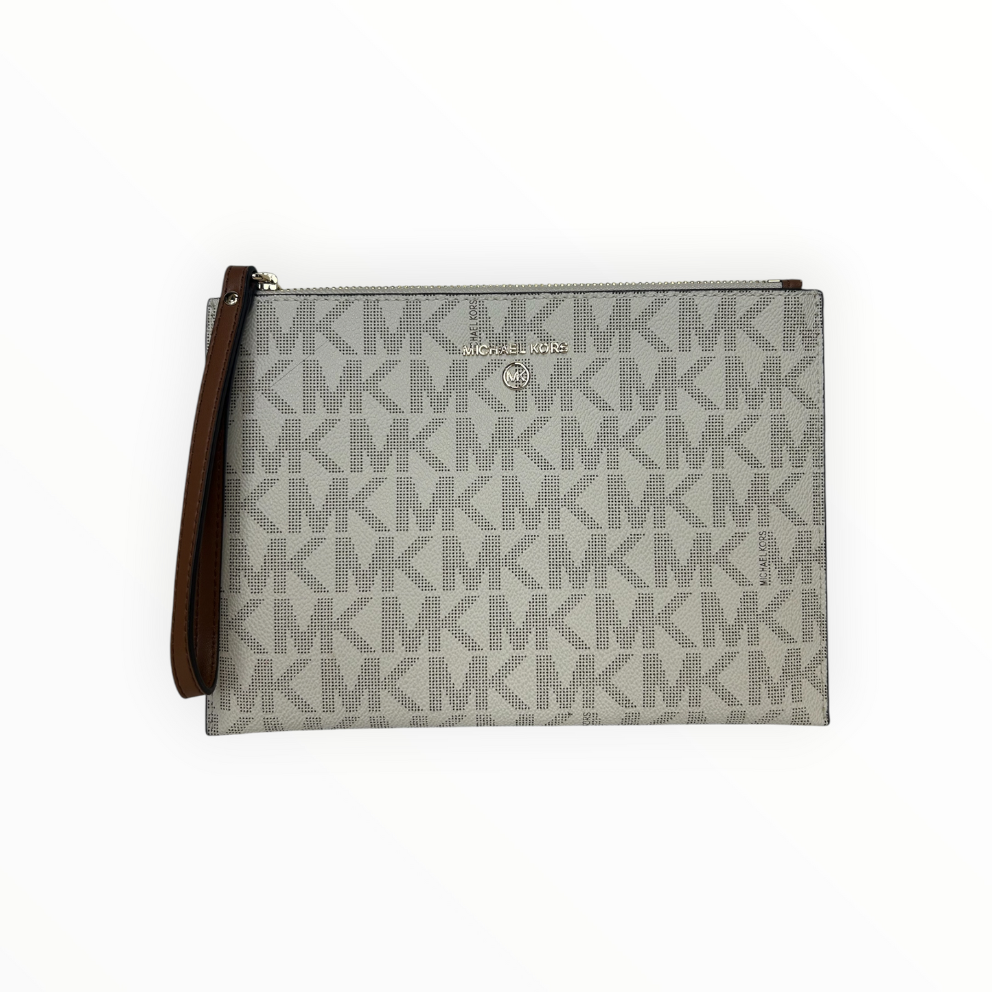 Signature Jet Set Large Zip Wristlet