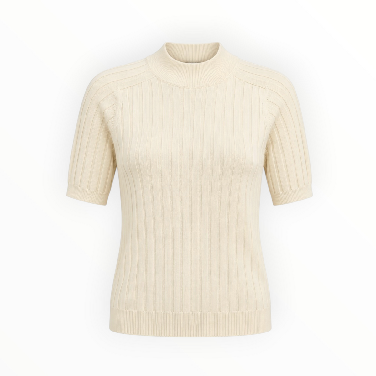 Ribbed Mock Neck Sweater size M