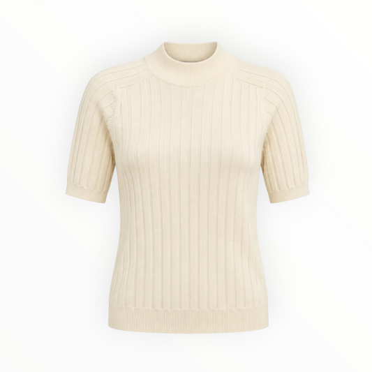 Ribbed Mock Neck Sweater size M