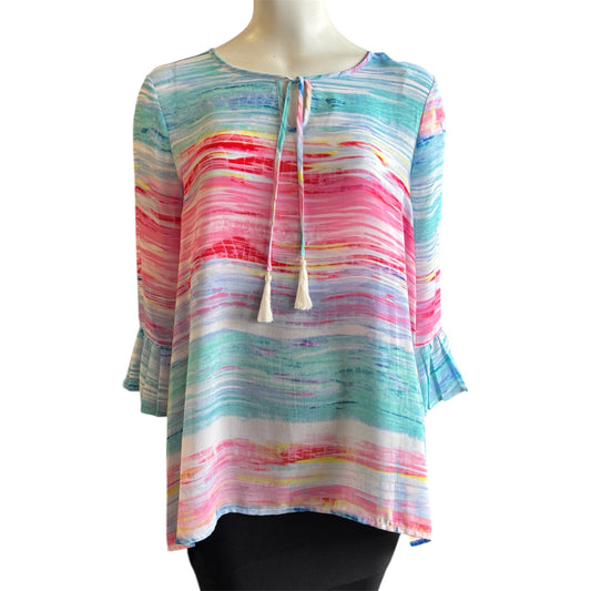 Sheer summer Blouse Size M