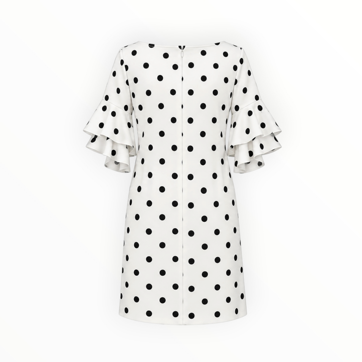 Polka Dot Ruffle Sleeve Dress size 10